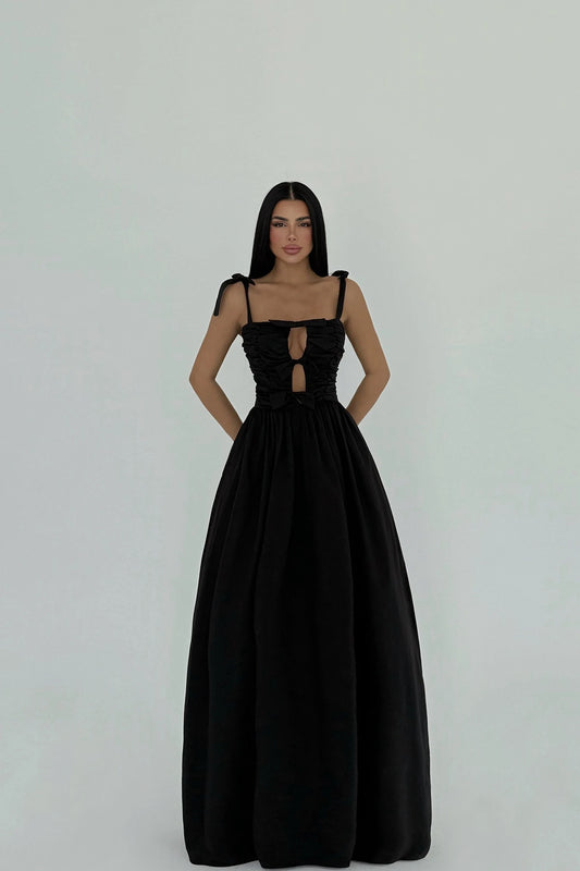Mirabelle Black Long Dress