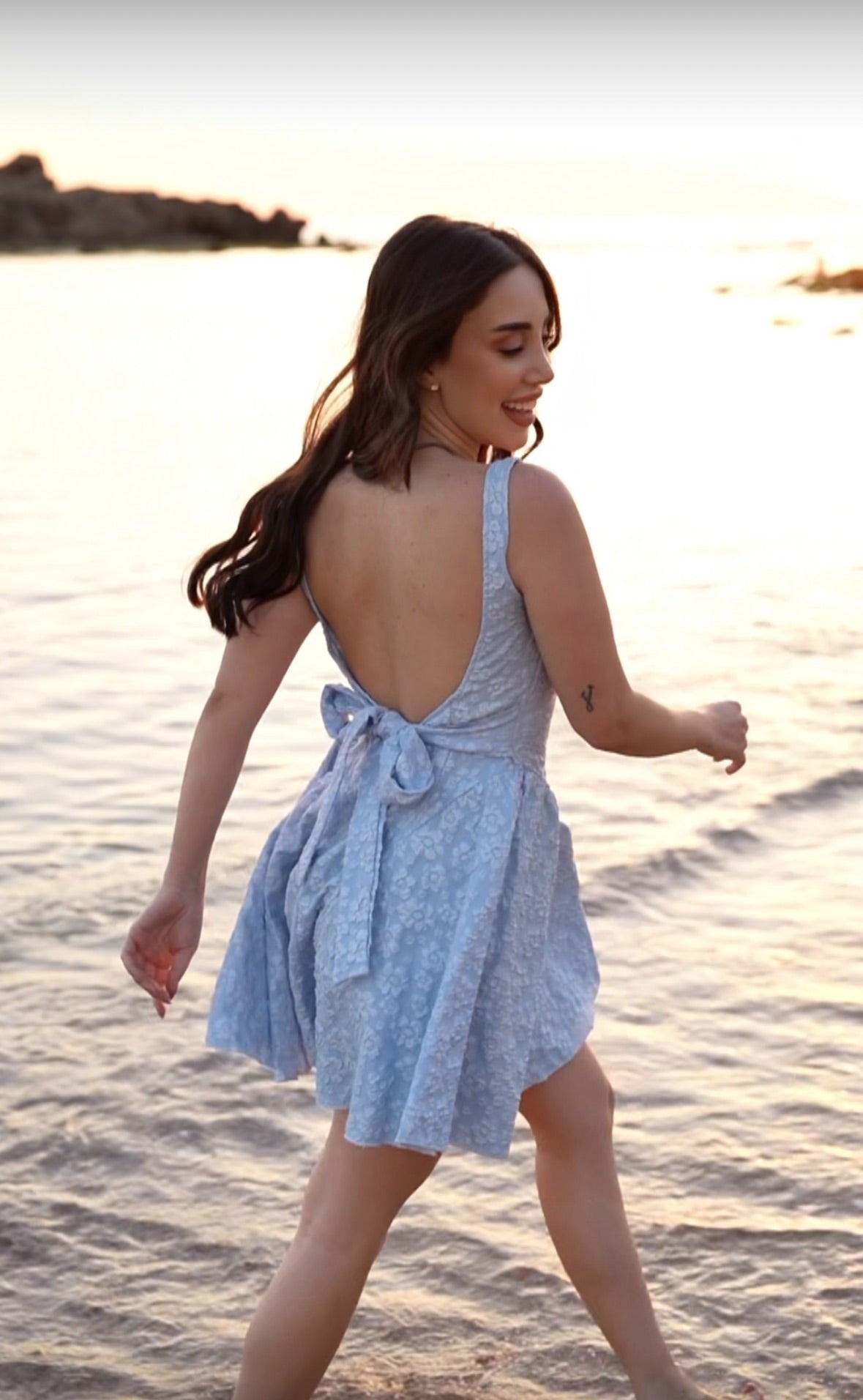 Santorini Babydoll Dress