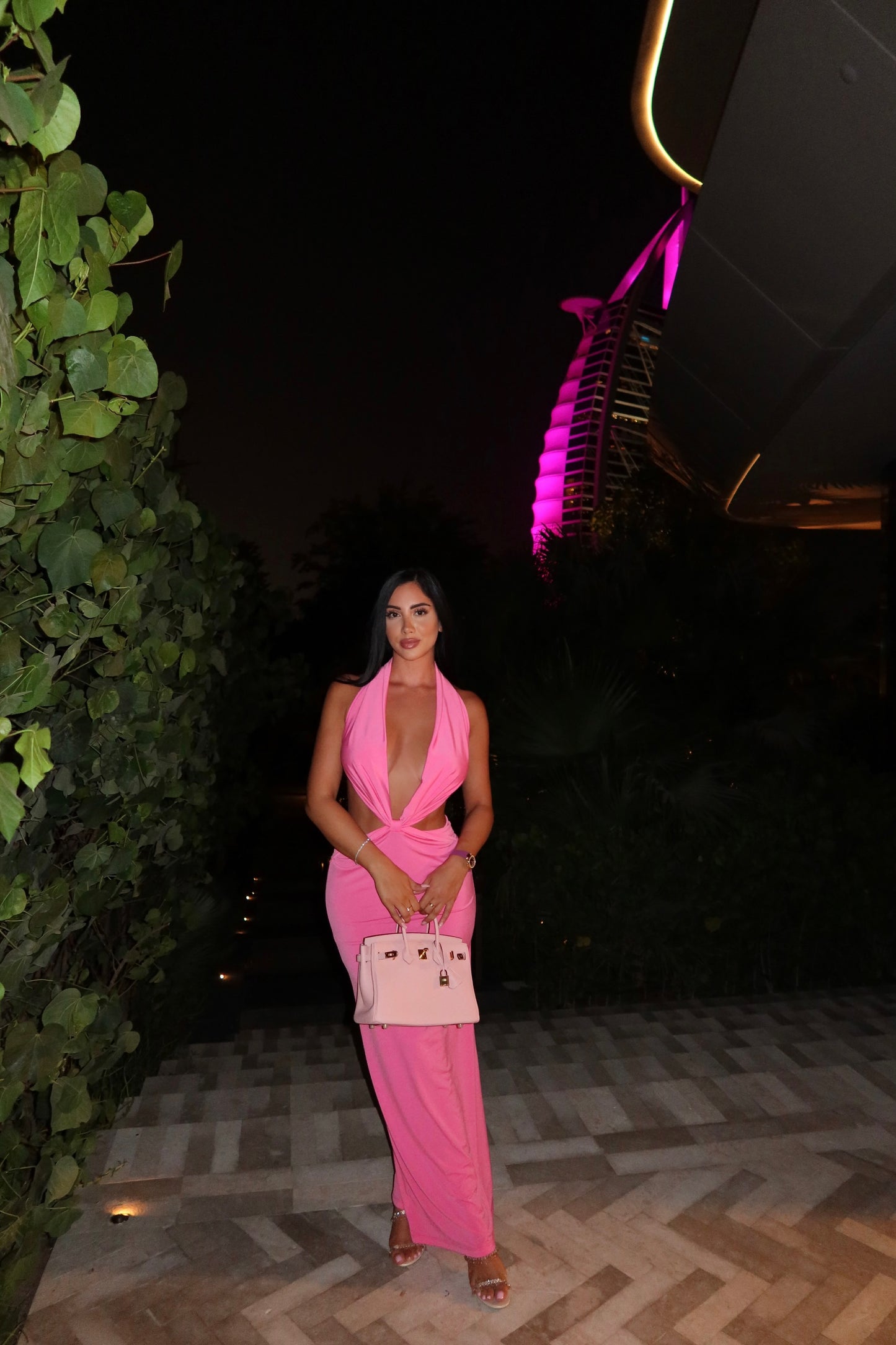 Rosa Fuschia Maxi Dress