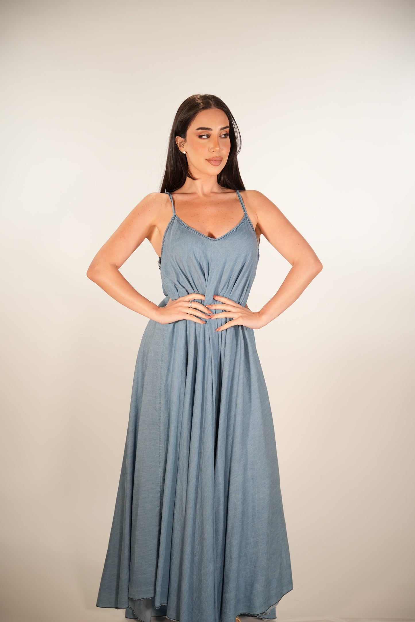 Denim Breeze Maxi