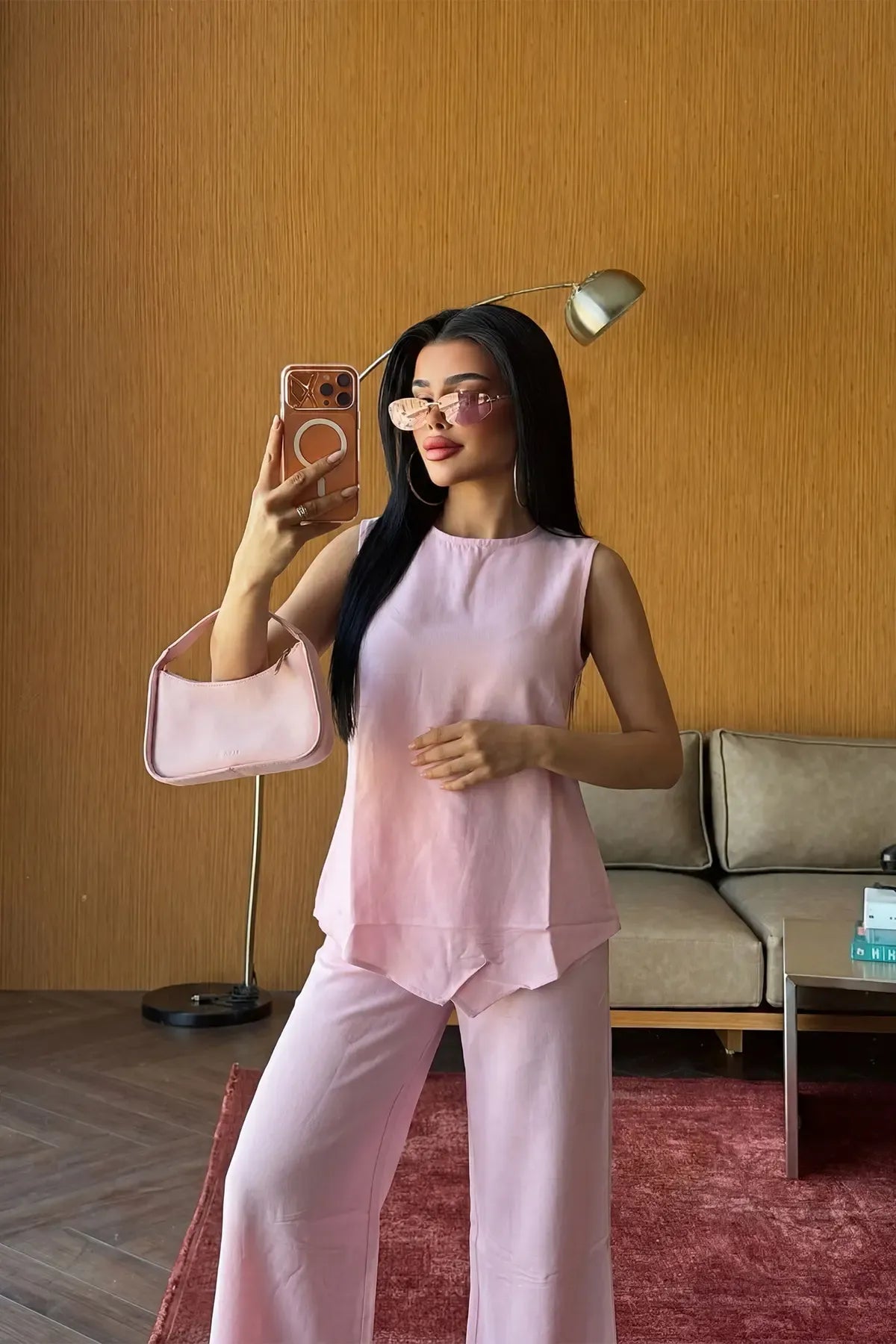 Rosé Linen Set