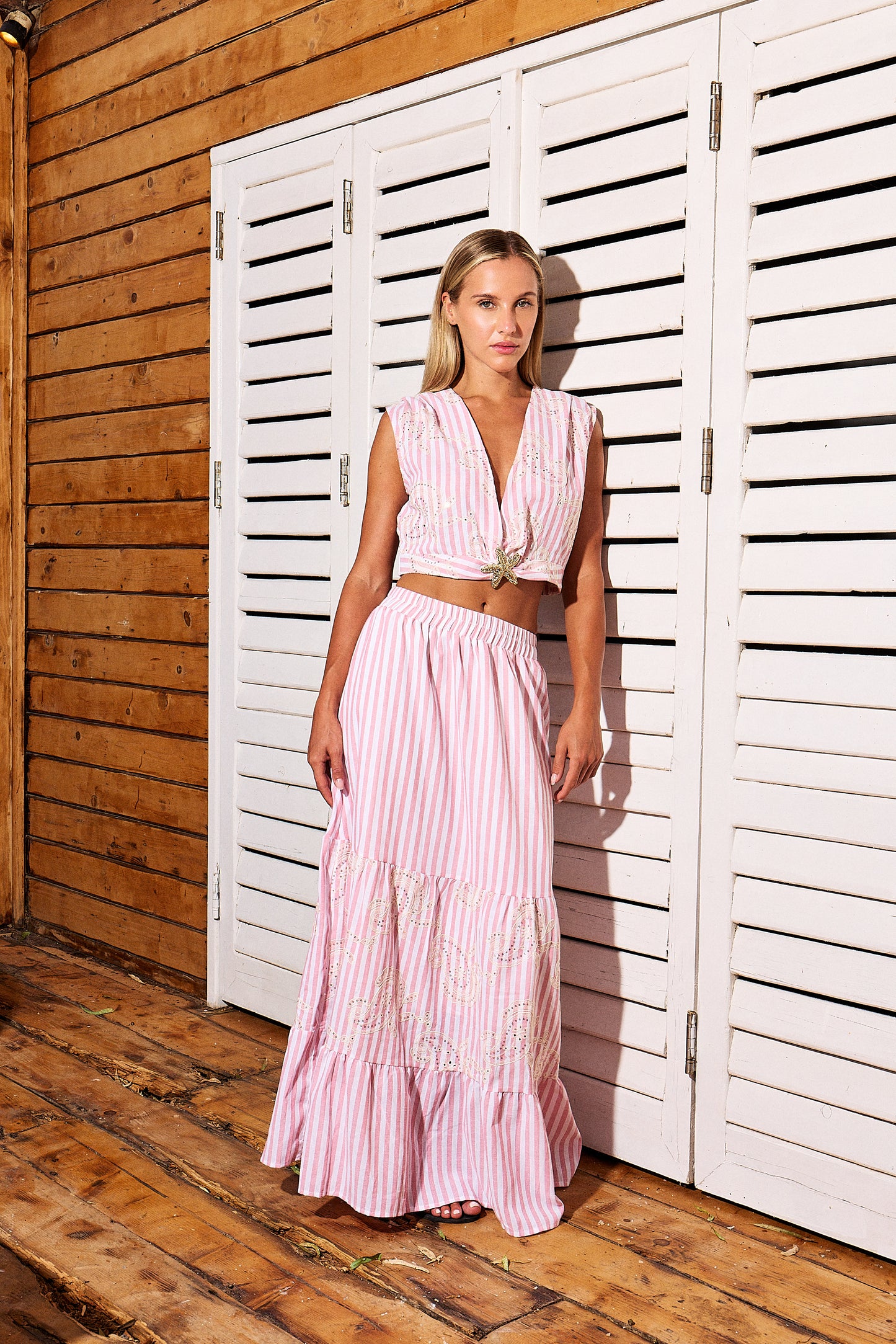 Pink Paradise Skirt Set