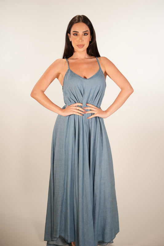 Denim Breeze Maxi