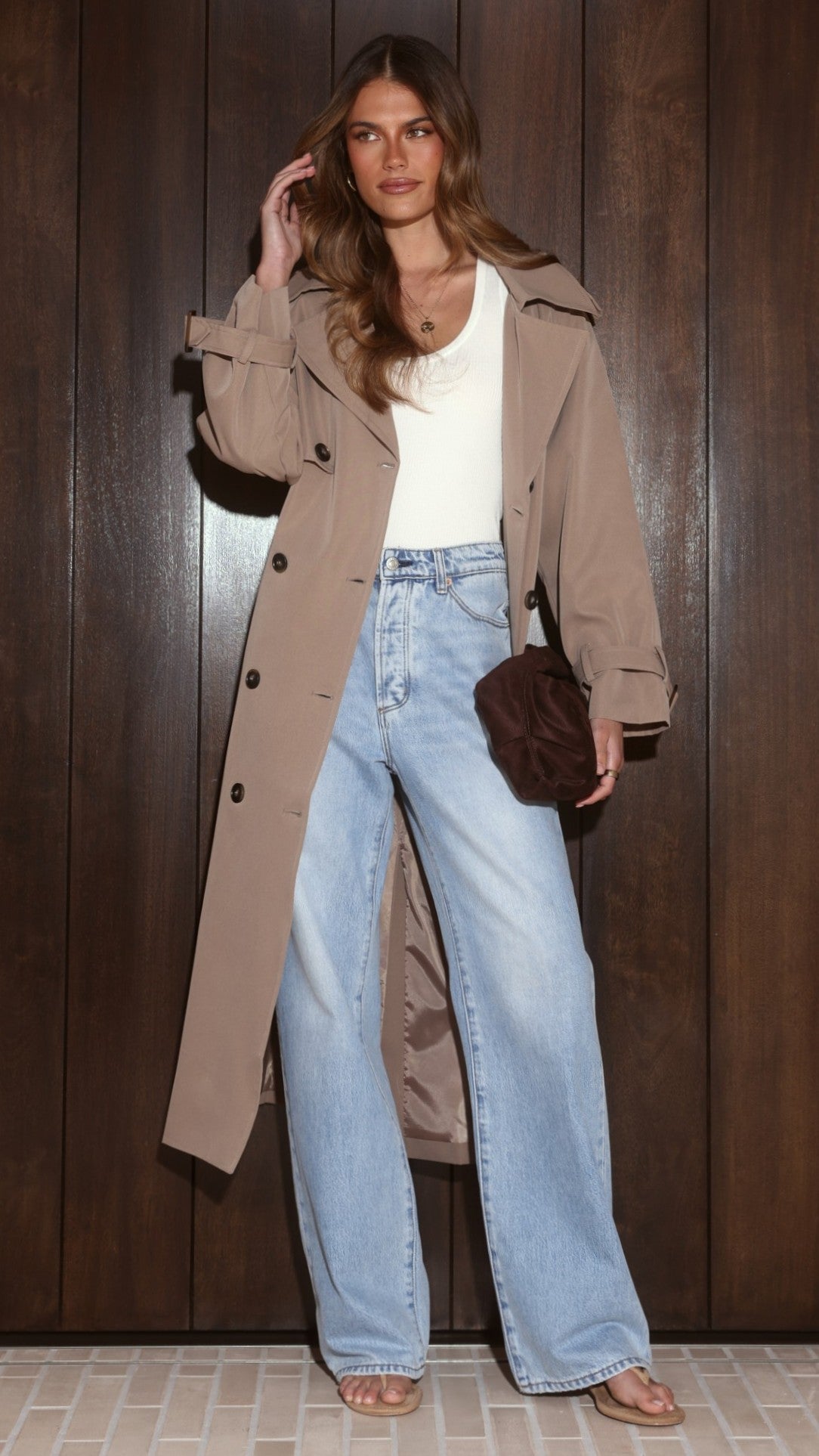 MOCHA TRENCHCOAT