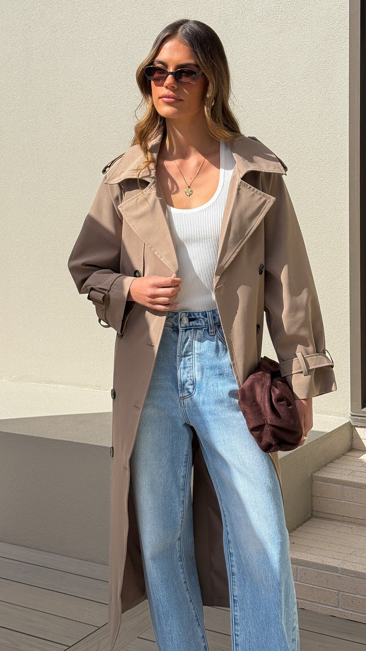 MOCHA TRENCHCOAT