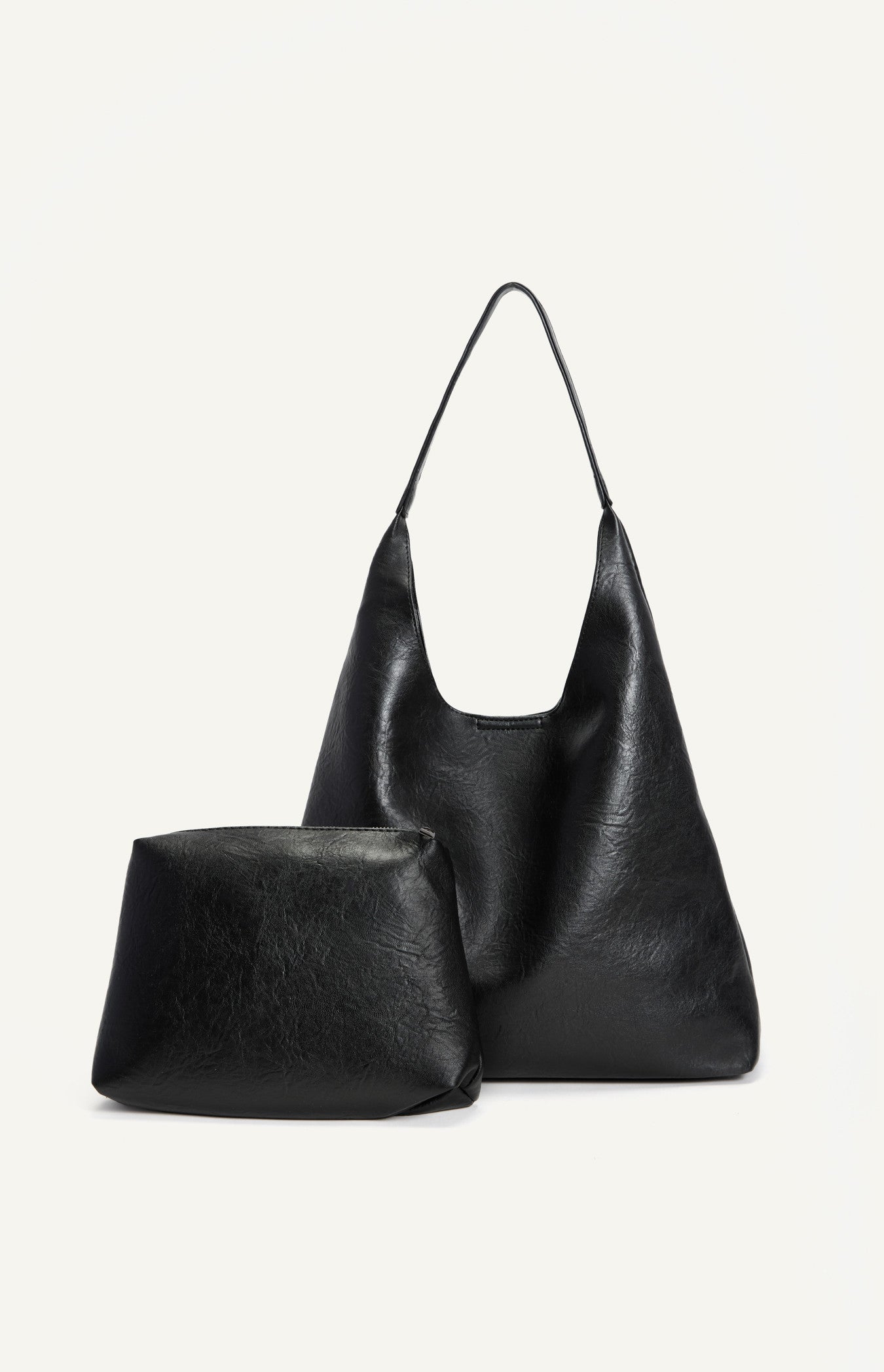 Noir Vegan Leather Bag